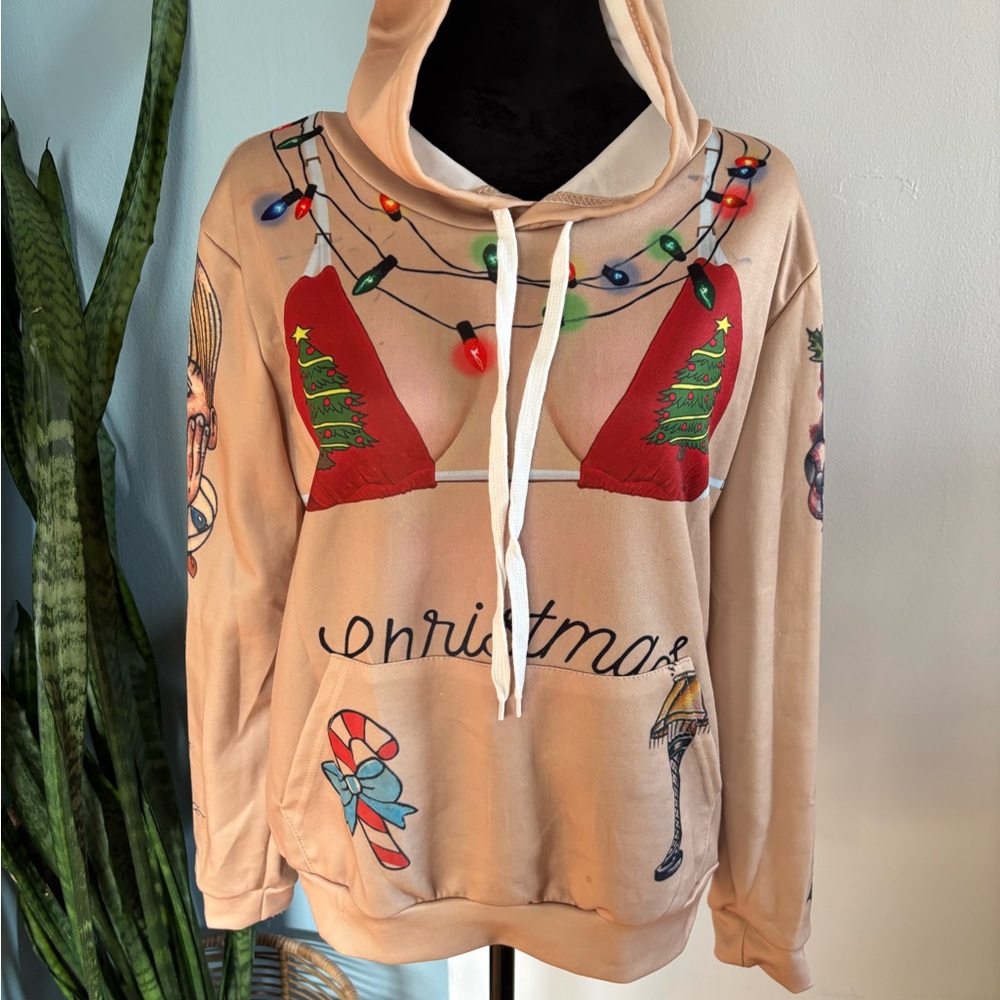 Festive Christmas Light Hoodie